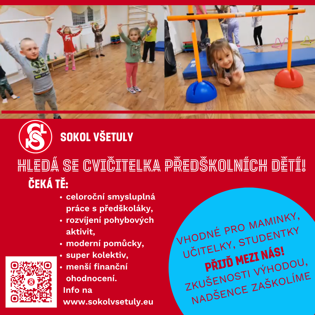 Hledáme cvičitele předškoláků